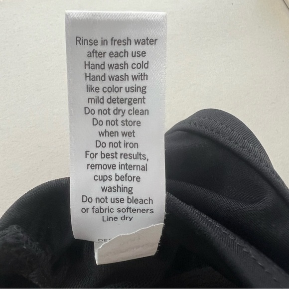 Athleta Tankini Laguna Side Scrunch Swimsuit Dress Underwire Cups 34B/C - Picture 12 of 12